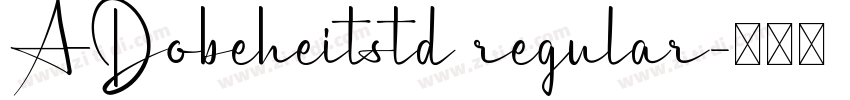 ADobeheitstd regular字体转换